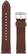 Angle. Citizen - Leather Band for Citizen CZ Smartwatch 22mm - Brown.