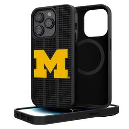 Keyscaper - NCAA - Michigan Wolverines Primary Logo iPhone Magnetic Bump Case - 15 - Black