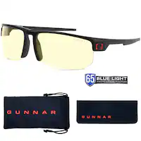 GUNNAR - Torpedo Computer Glasses with Blue Light Reduction , Amber Lenses - Onyx - Front_Zoom