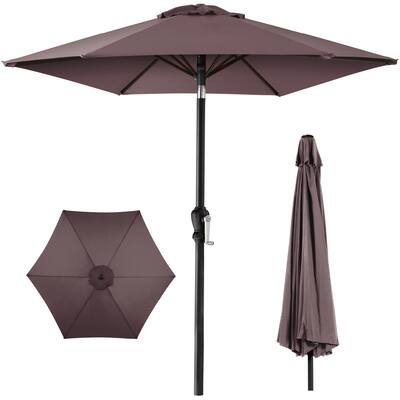 10ft steel market outdoor patio umbrella crank tilt push button Best Choice Products 10 ft w/ Crank, Button- Burgundy This shady incentive to relax outdoors will excite the entire family Best Choice Products 10ft Outdoor