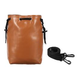 Unique Bargains - Drawstring Camera Bag, Medium PU Leather Case for Nikon Z9/Z7II/Z6II, Fuji - Chocolate Color