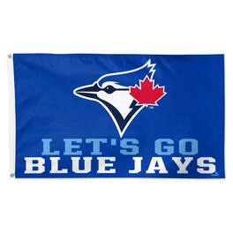 WinCraft - Toronto Blue Jays 3' x 5' Single-Sided Deluxe Team Slogan Flag - Multicolor
