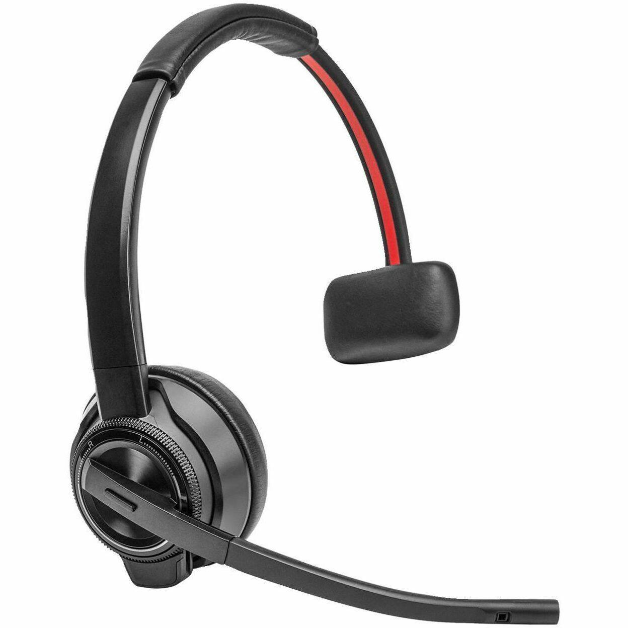 Alt View 2. Poly - Poly Savi 8410 Office Monaural DECT 1920-1930 MHz Headset TAA - Mono - USB Type A, USB Type C - Wireless - Black.