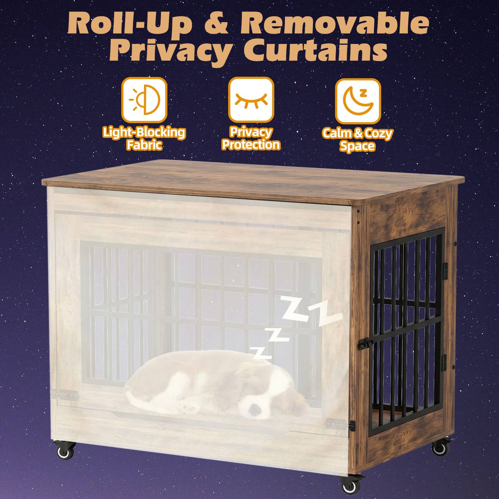 Roll-Up & Removable Privacy Curtains

Light-Blocking Fabric
Privacy Protection
Calm & Cozy Space