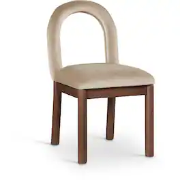 Meridian Furniture - Conrad Velvet Dining Chair - Beige