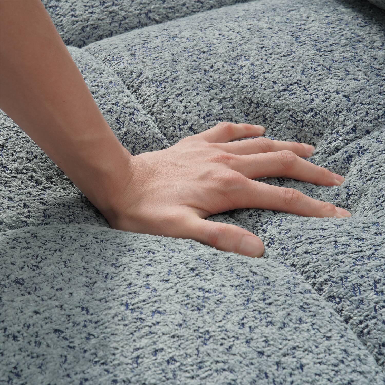 Alt View 5. Homsee - Modern L-Shaped Sectional Sofa Couch  4-Seater Living Room Furniture Comfortable Cushions Durable Wood Frame - Gray.