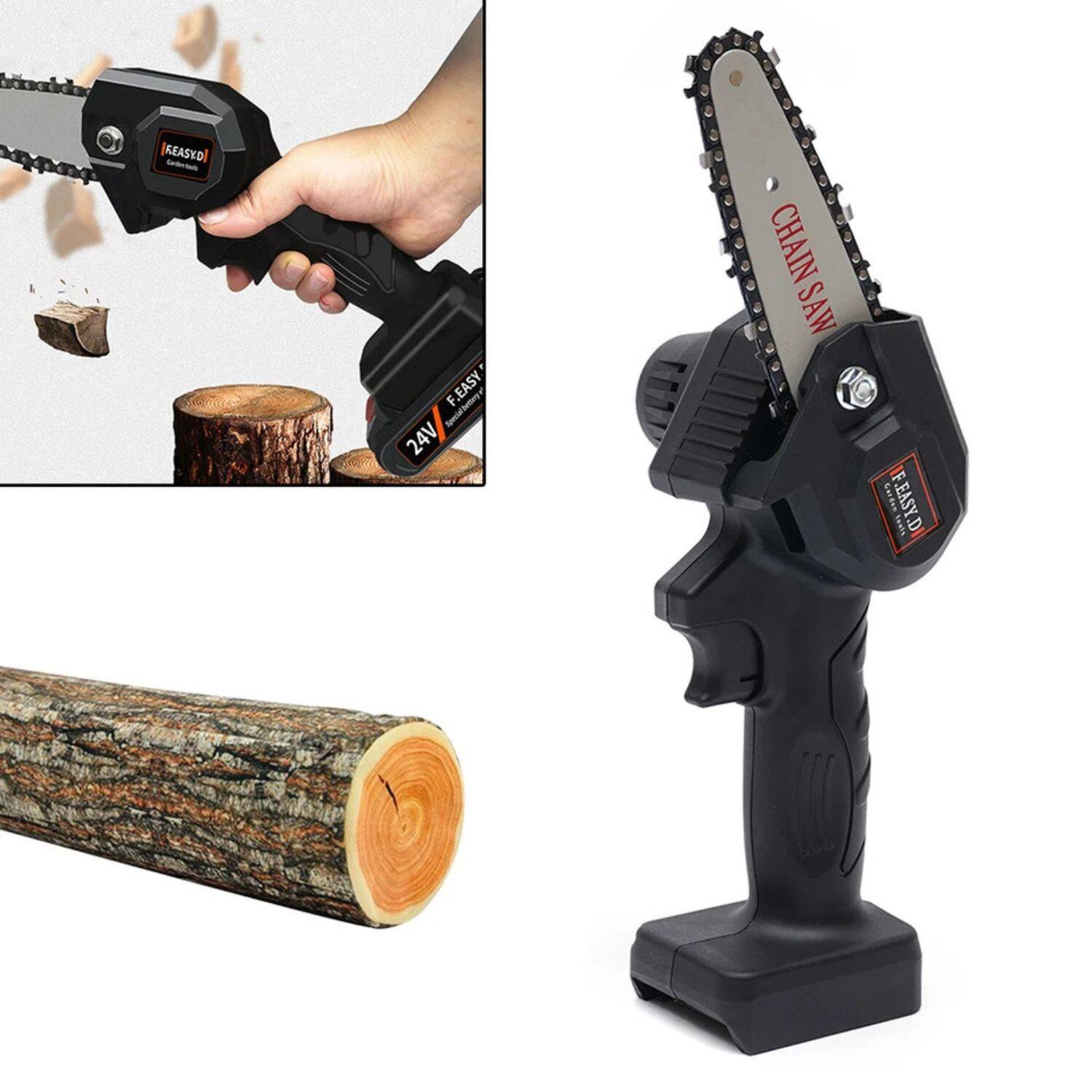 Sure, here is the corrected and grouped text from the image:

- F.EASY
- 24V
- CHAIN SAW
- F.EASY
- 24V
- CHAIN SAW