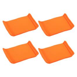 Unique Bargains - 4pcs Camera Bag Divider, 4.33x7.48x0.59in, Shockproof Padding Insert for Lens Case, Travel Photography - Orange
