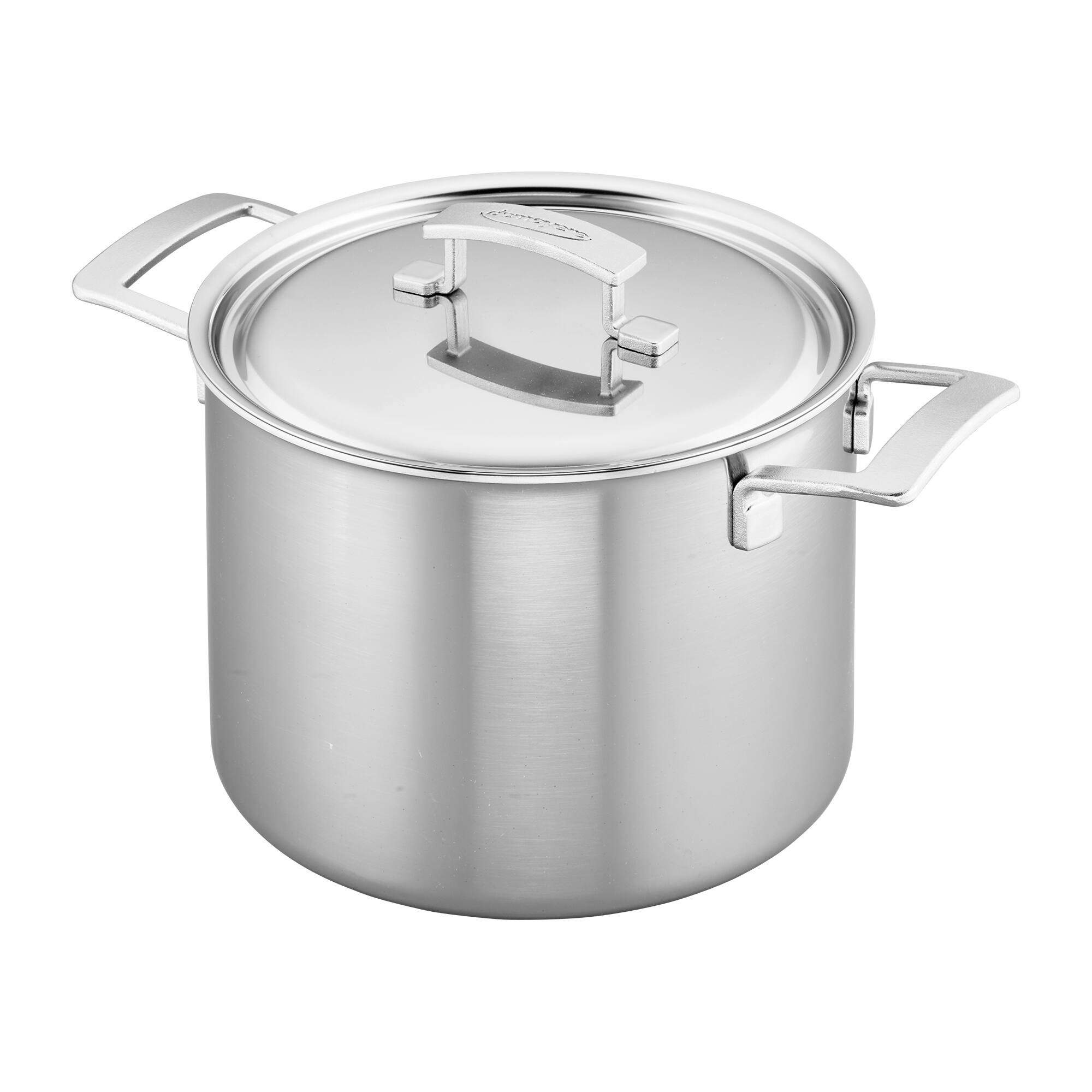Front. Demeyere - Demeyere Industry 5-Ply 8-qt Stainless Steel Stock Pot - Stainless Steel.