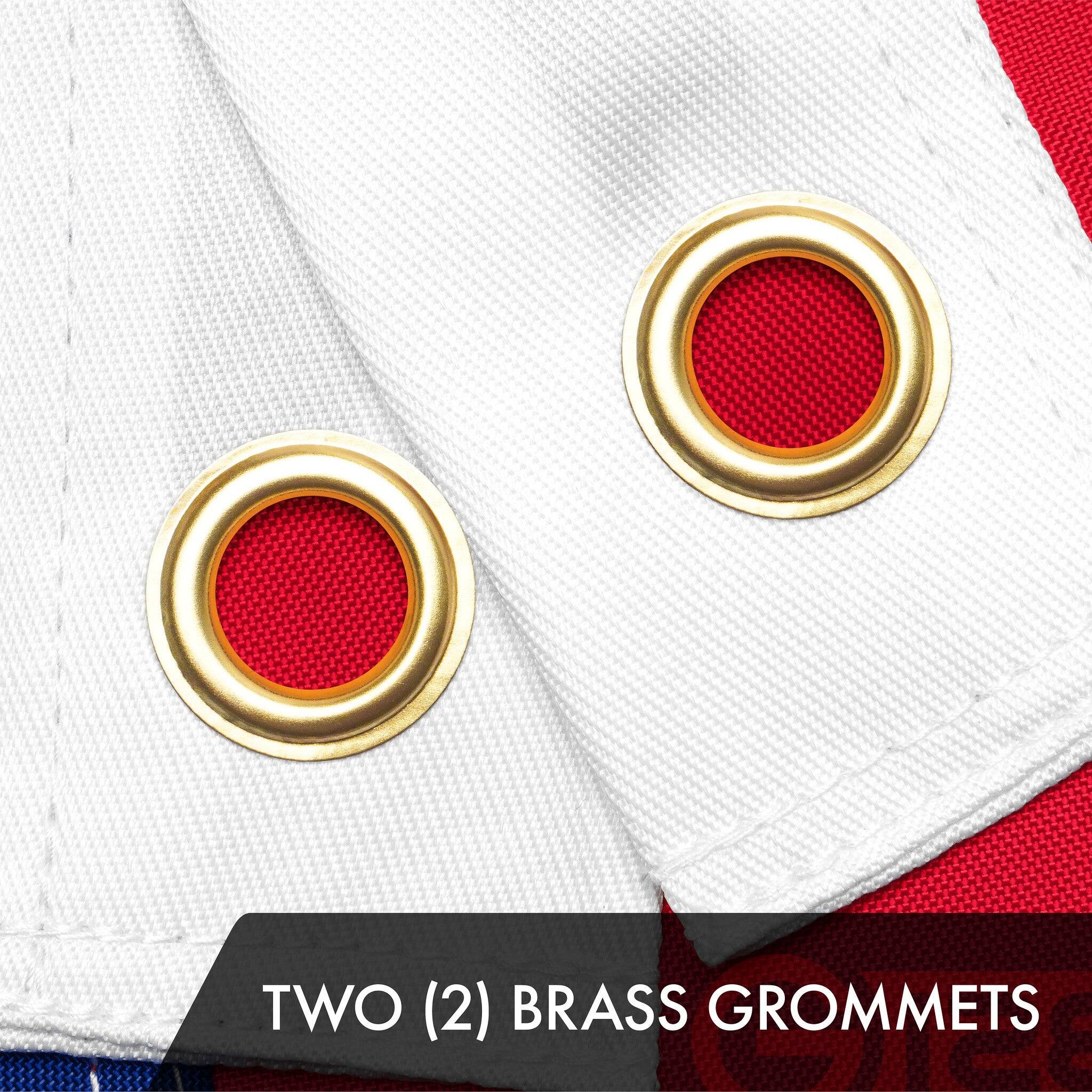 TWO (2) BRASS GROMMETS