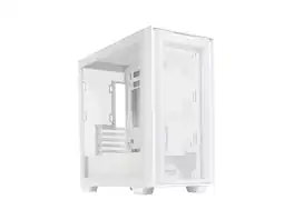 ASUS - A21/WHT// Micro ATX Computer Case Steel / Plastic / Tempered Glass-White - White