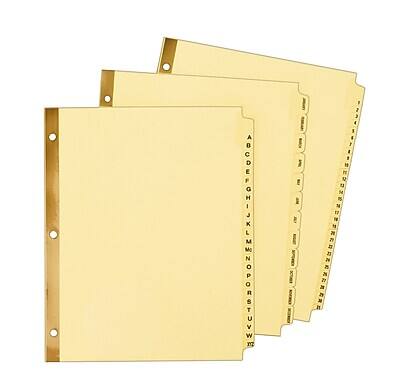 Alt View 4. Avery - Pre-Printed Paper Dividers with Laminated Tabs, 1-31 Tabs, Buff, Gold Reinforced - Beige.