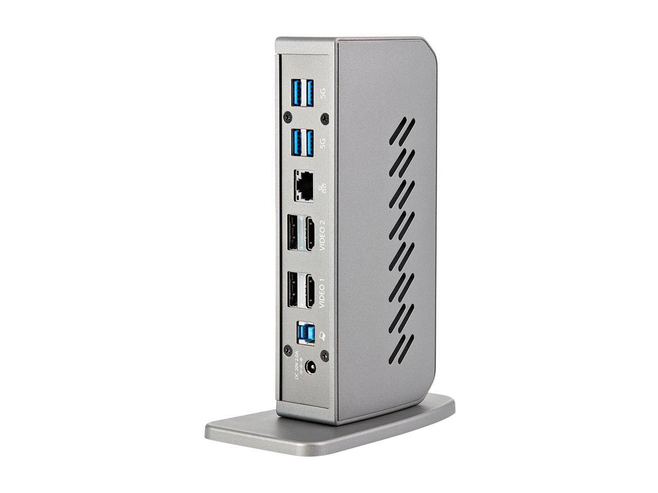 StarTech.com DK30A2DHU USB C/USB A Dock, Dual 4K 60Hz HDMI/DP, 6x USB A ...