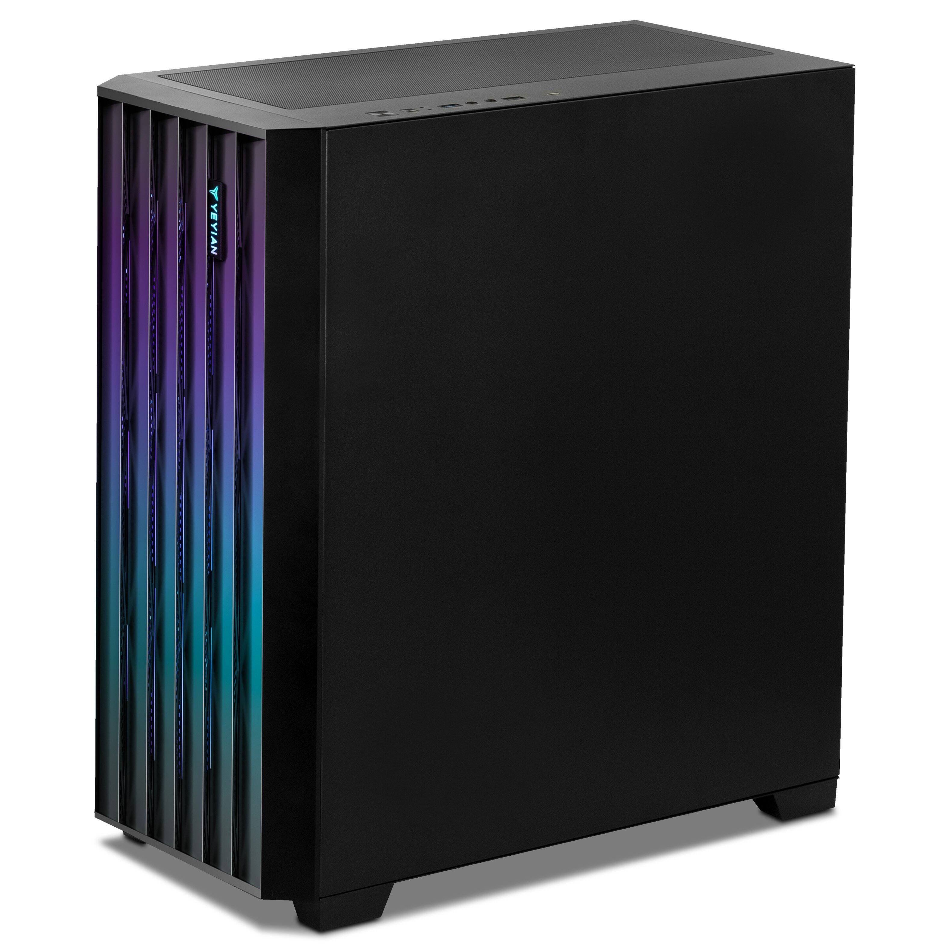 Alt View 1. YEYIAN - YEYIAN Gaming PC Phoenix Mesh INTEL Core Ultra7 265F NVIDIA RTX 5070 2TB SSD 32GB DDR5 Windows 11 Home - Black.