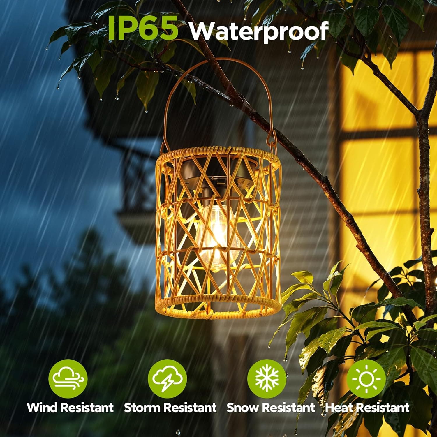 IP65 Waterproof  
Wind Resistant  
Storm Resistant  
Snow Resistant  
Heat Resistant