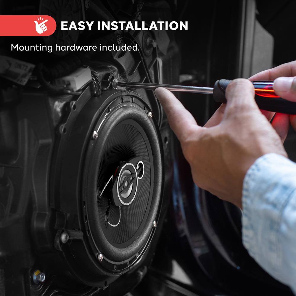 EASY INSTALLATION  
Mounting hardware included.