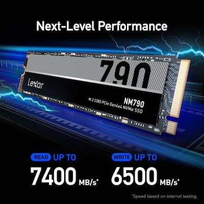 Lexar 4TB Lexar® NM790 M.2 2280 PCle Gen4x4 NVMe SSD LNM790X004T Lexar 4TB Lexar® NM790 M.2 2280 PCle Gen4x4 NVMe SSD LNM790X004T