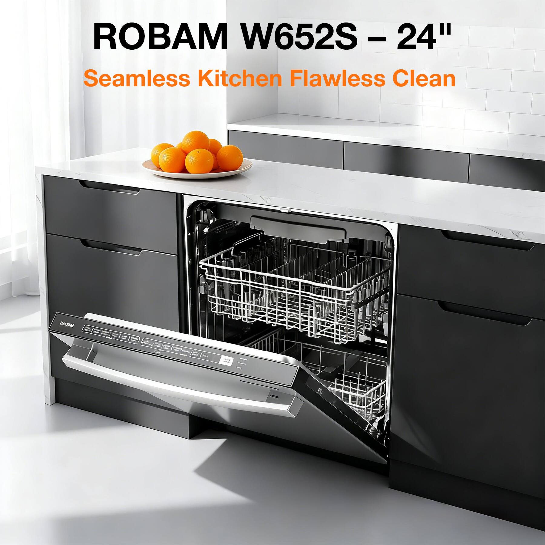 ROBAM W652S - 24"  
Seamless Kitchen Flawless Clean