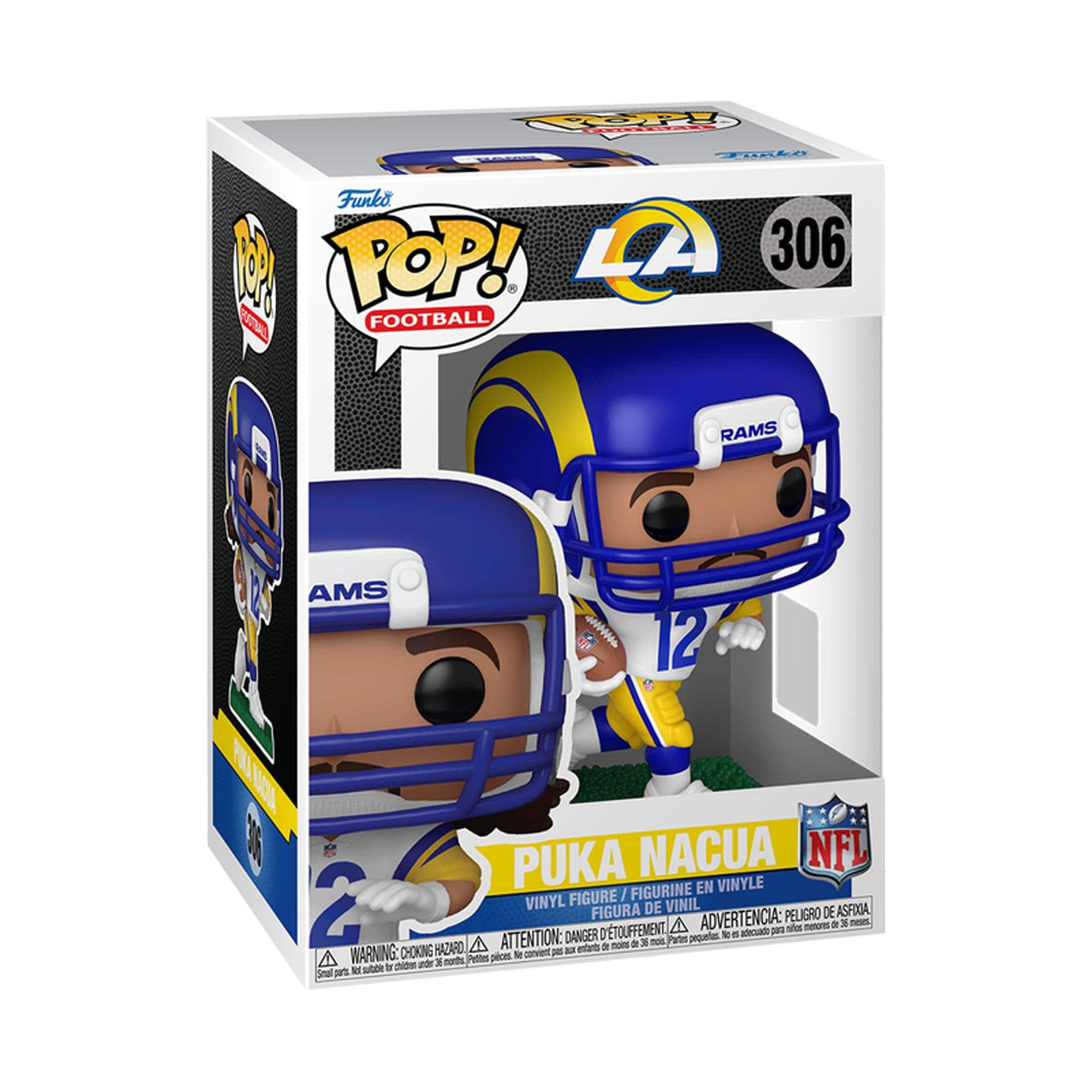 Funko - Puka Nacua Los Angeles Rams Pop! Vinyl Figure - Multicolor