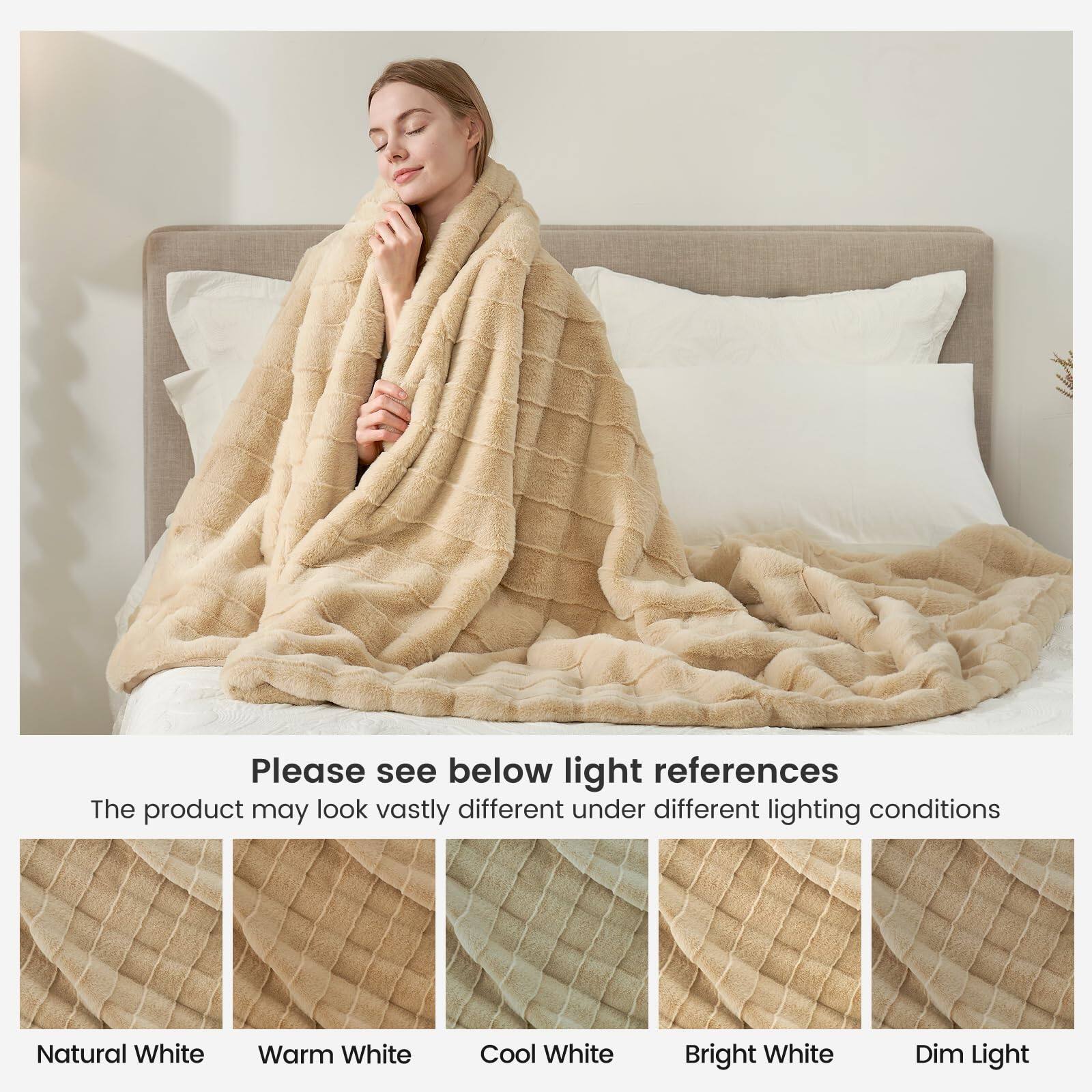 Please see below light references  
The product may look vastly different under different lighting conditions  

Natural White  
Warm White  
Cool White  
Bright White  
Dim Light