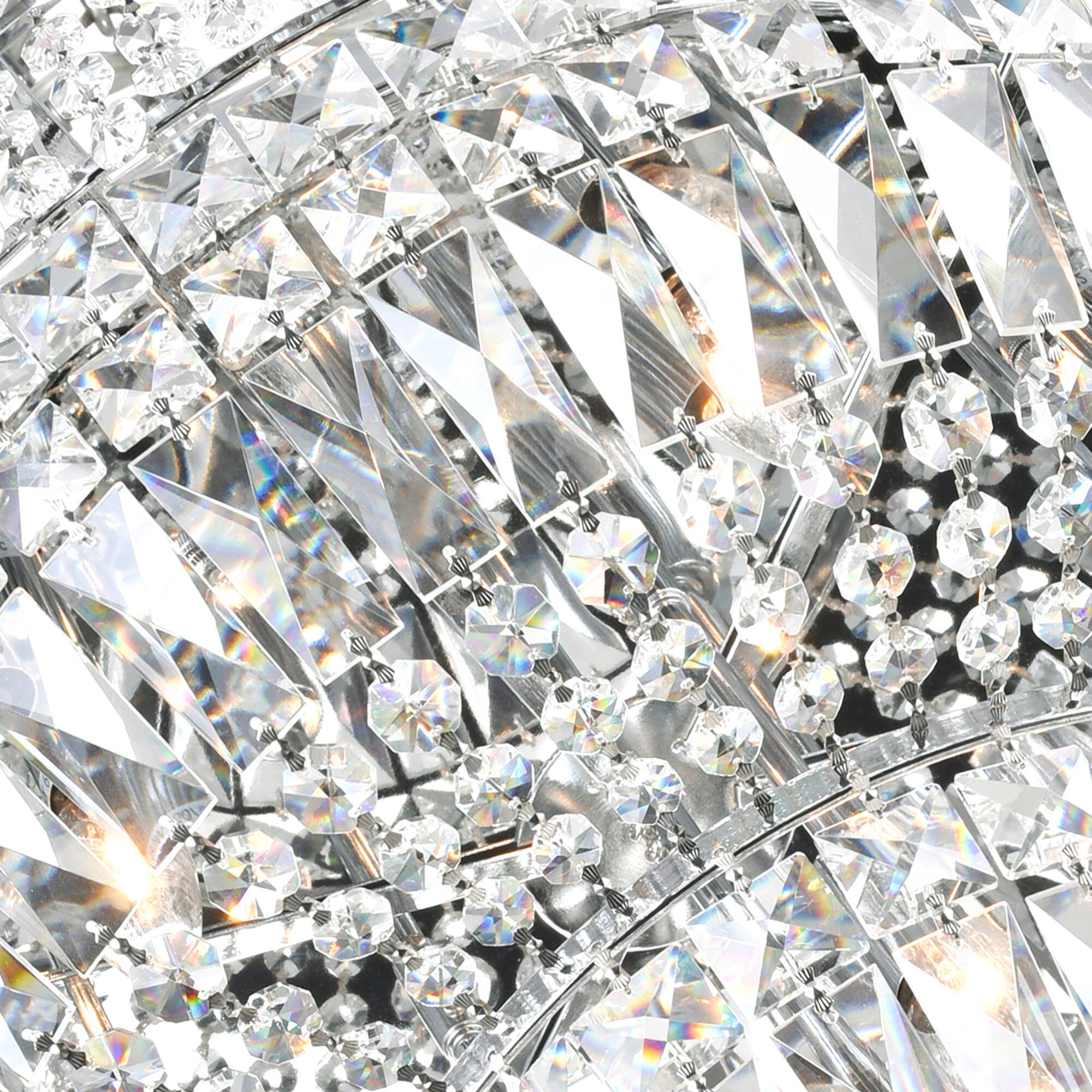 Alt View 1. CWI Lighting - Stefania 16 Light Bowl Flush Mount With Chrome Finish - Chrome.