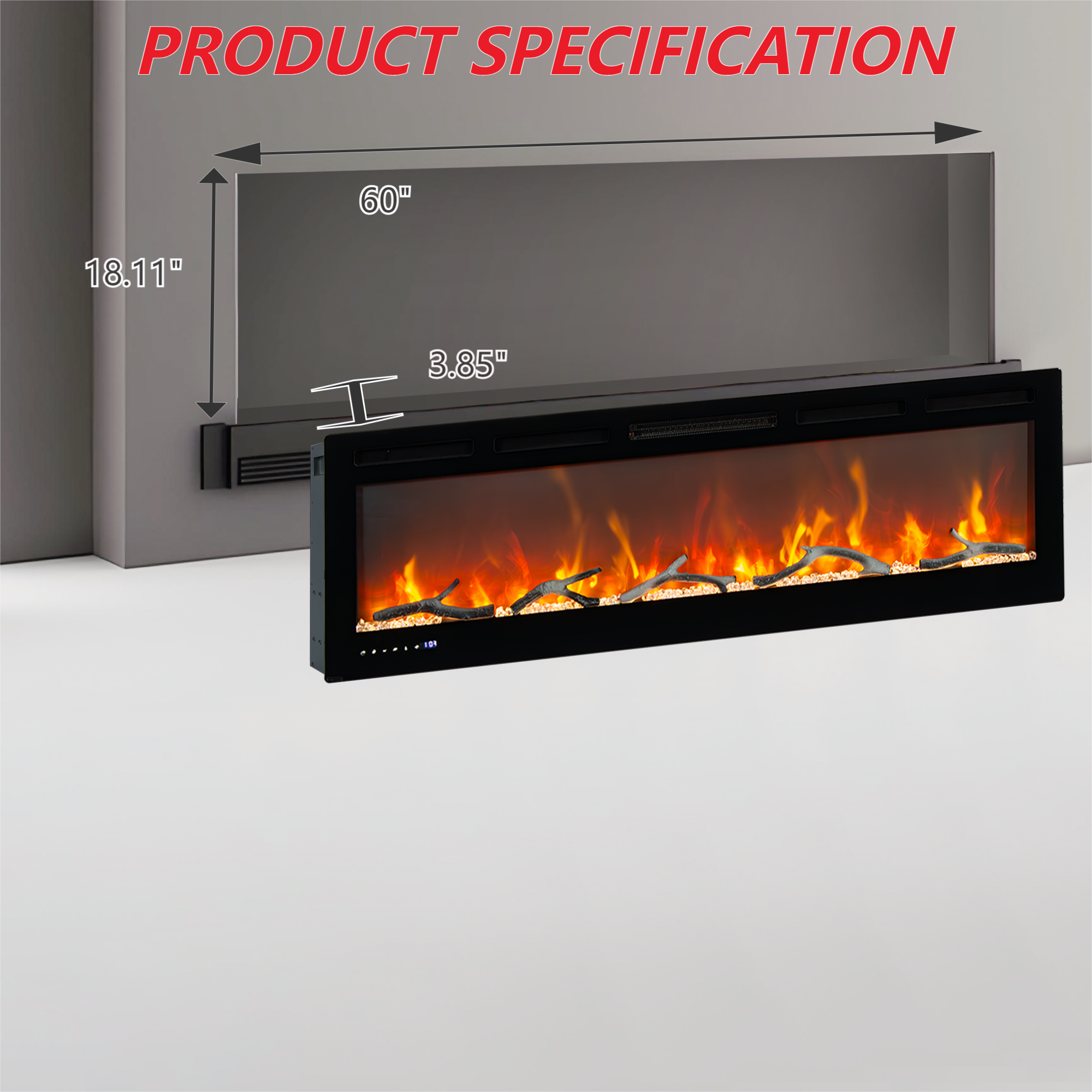 PRODUCT SPECIFICATION

60"  
18.11"  
3.85"