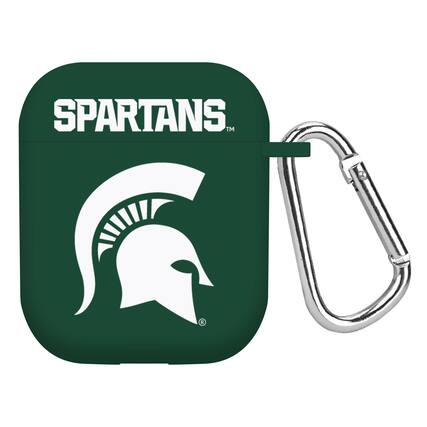 Front. Affinity Bands - Green Michigan State Spartans AirPods Case Cover - Green.