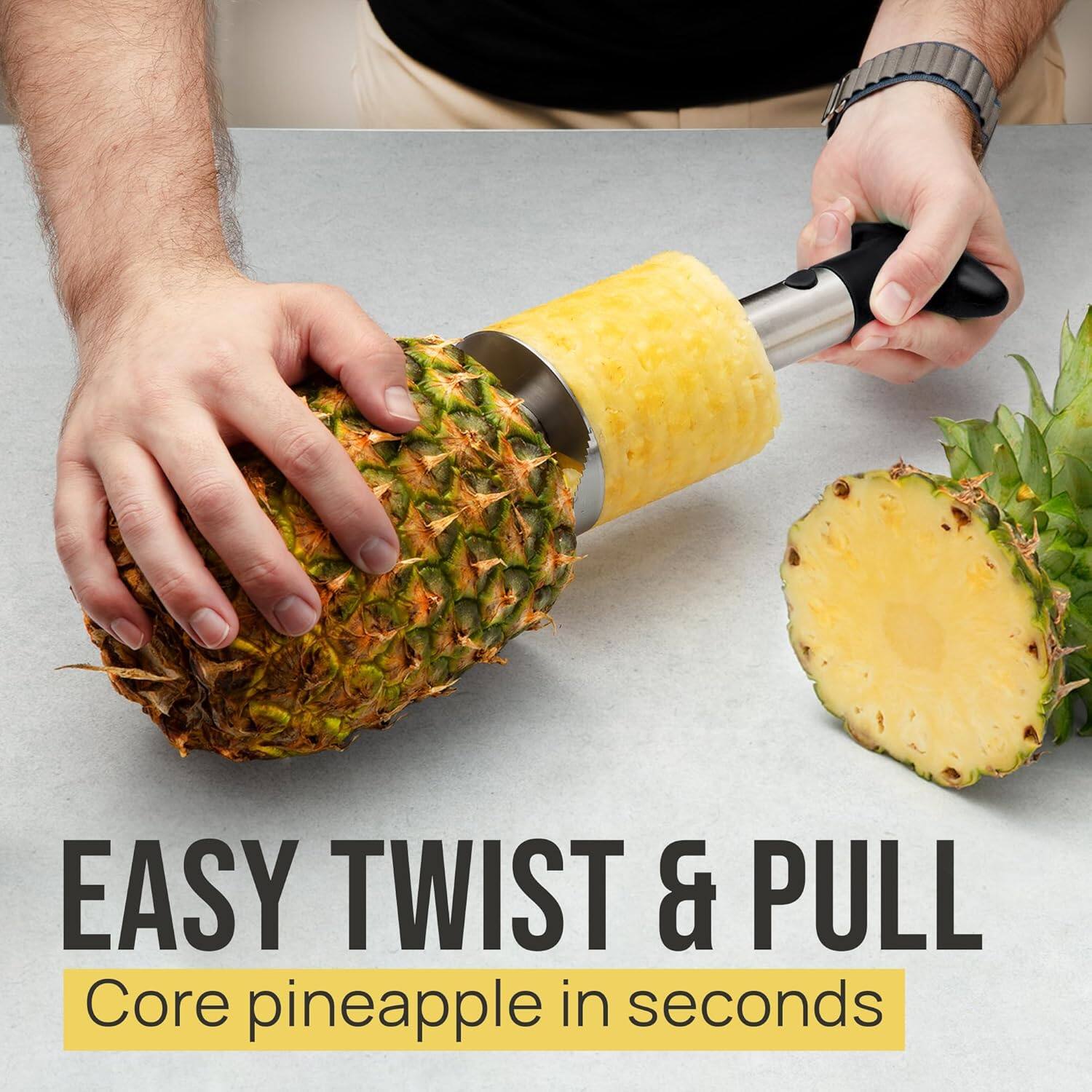 EASY TWIST & PULL  
Core pineapple in seconds