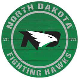 Jardine - North Dakota 20'' x 20'' Indoor/Outdoor Circle Sign - Green