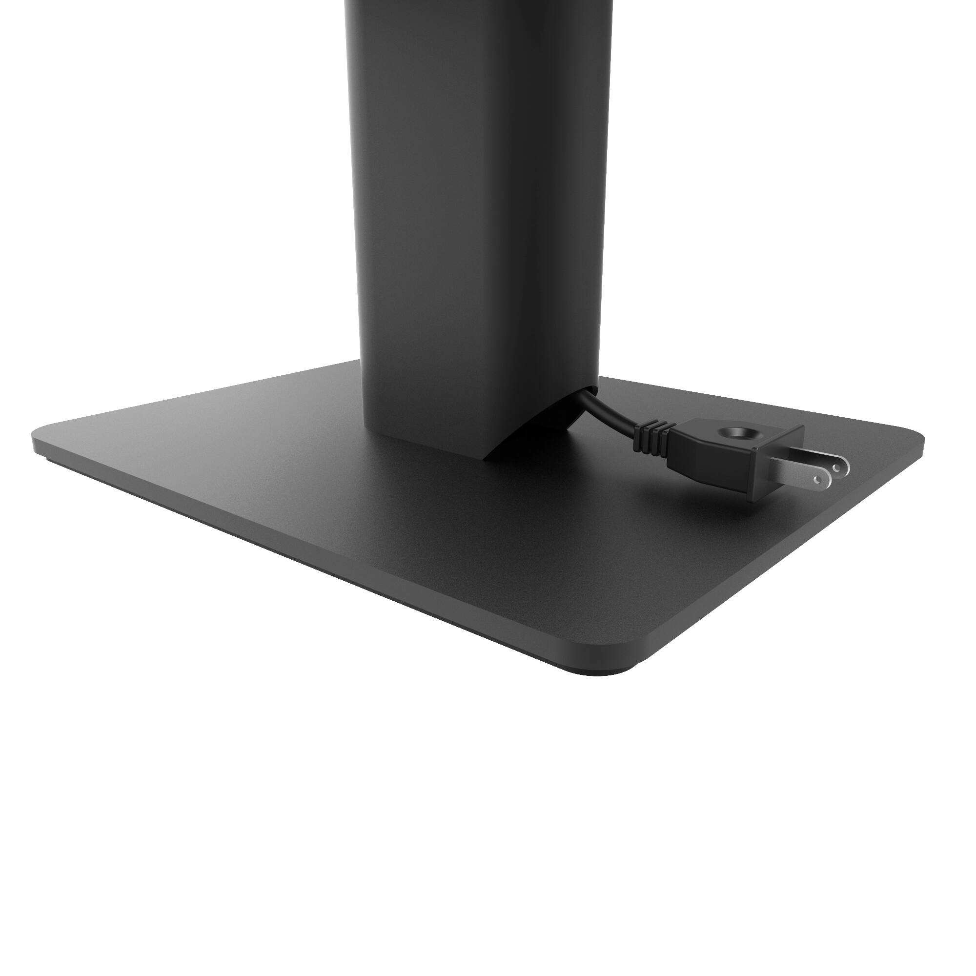Alt View 1. Kanto - 6" Universal Desktop Speaker Stands with Cable Management, Pair - Black.
