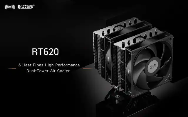 RT620
6 Heat Pipes High-Performance Dual-Tower Air Cooler
