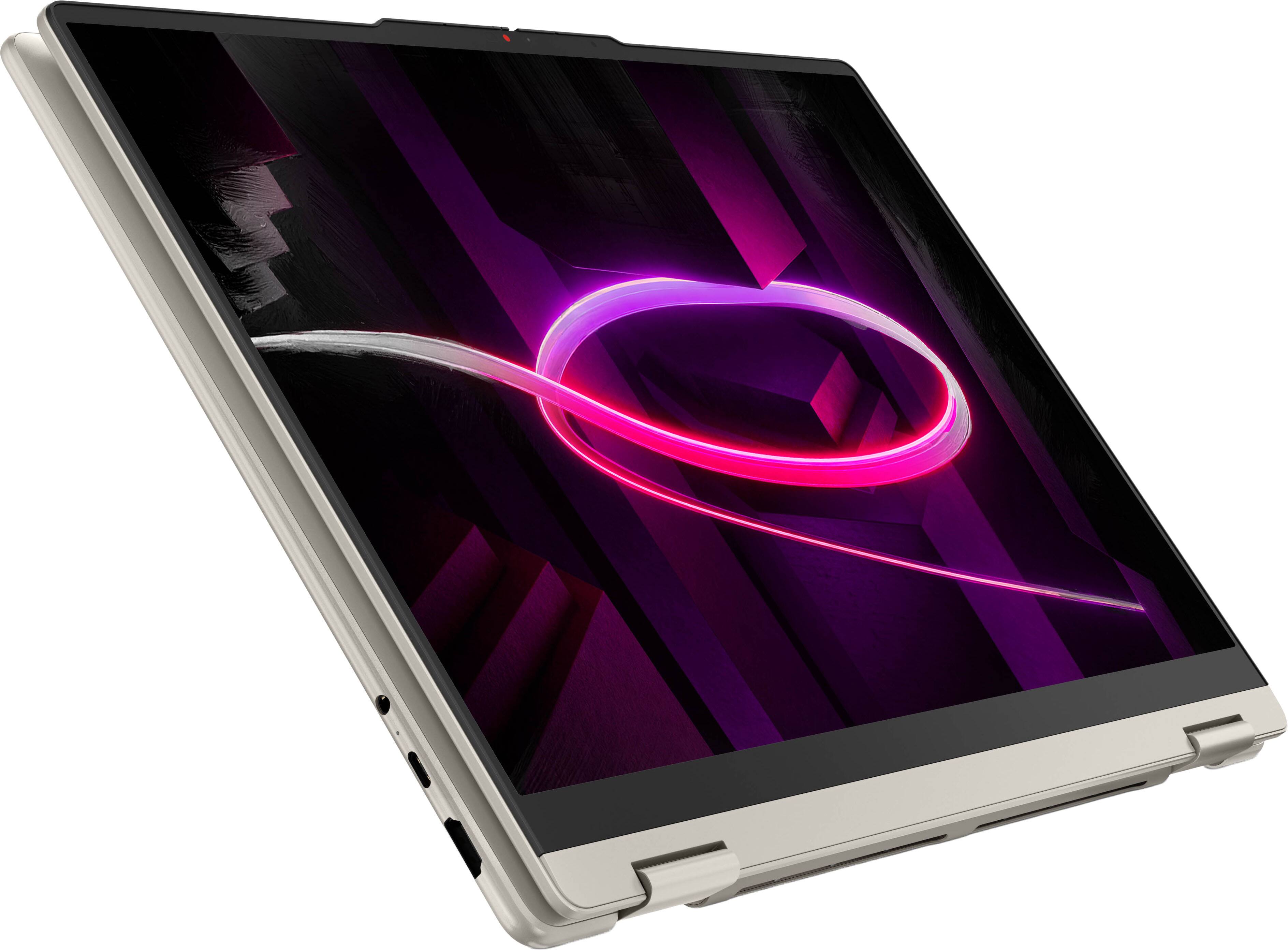 Alt View 12. Lenovo - Yoga 7a 2-in-1 16" 2K OLED Touchscreen Laptop - AMD Ryzen AI 5 430 2026- 8GB Memory - 512GB Storage - Copilot+ PC - Seashell.