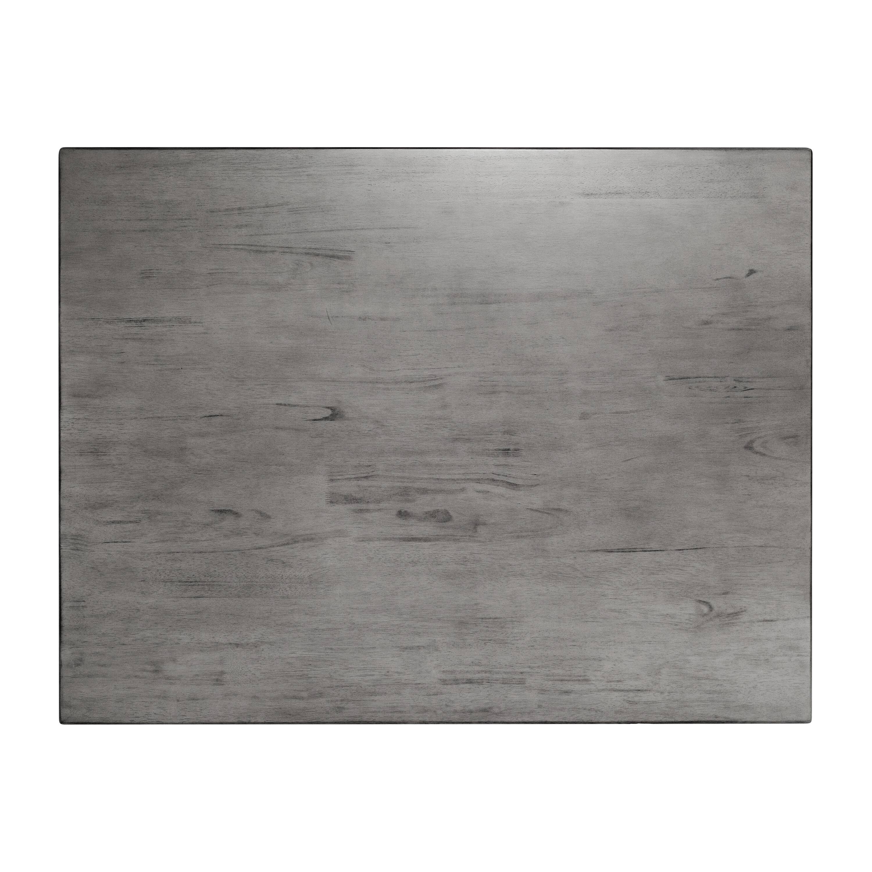Alt View 10. Emma + Oliver - Milford Wooden Dining Table with Turned Wooden Legs - Antique Gray.