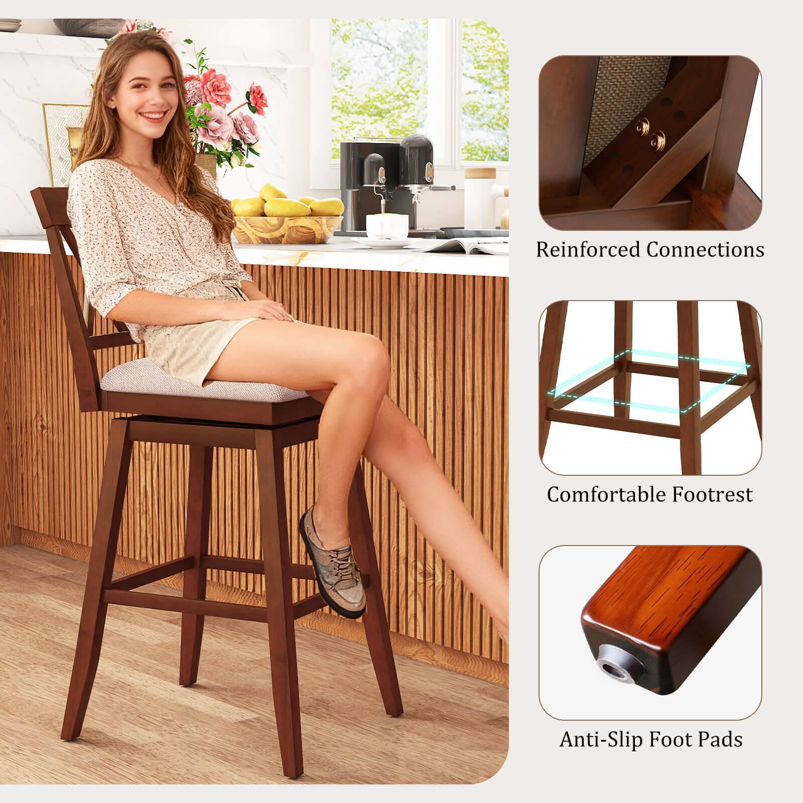 Reinforced Connections  
Comfortable Footrest  
Anti-Slip Foot Pads