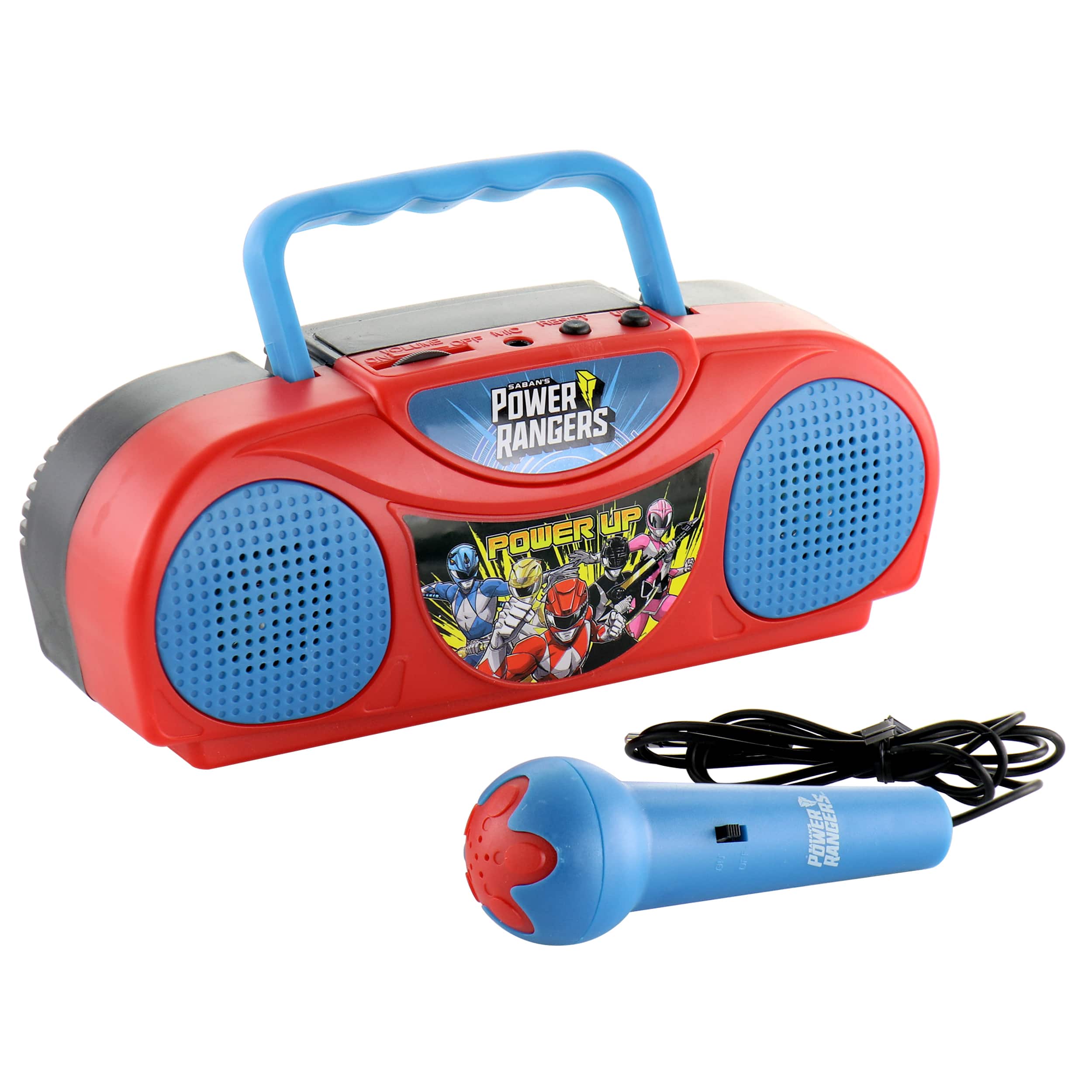 Power Rangers - Portable FM Radio Karaoke Kit with Microphone - Multi-Color