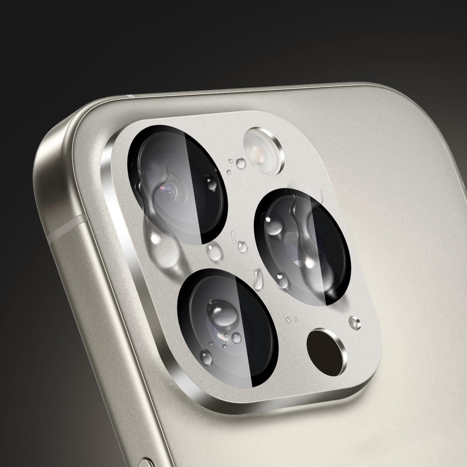 Alt View 13. SaharaCase - Ultra-Strong Camera Lens Protector for Apple iPhone 16 Pro and 16 Pro Max (2-Pack) - Natural Titanium.