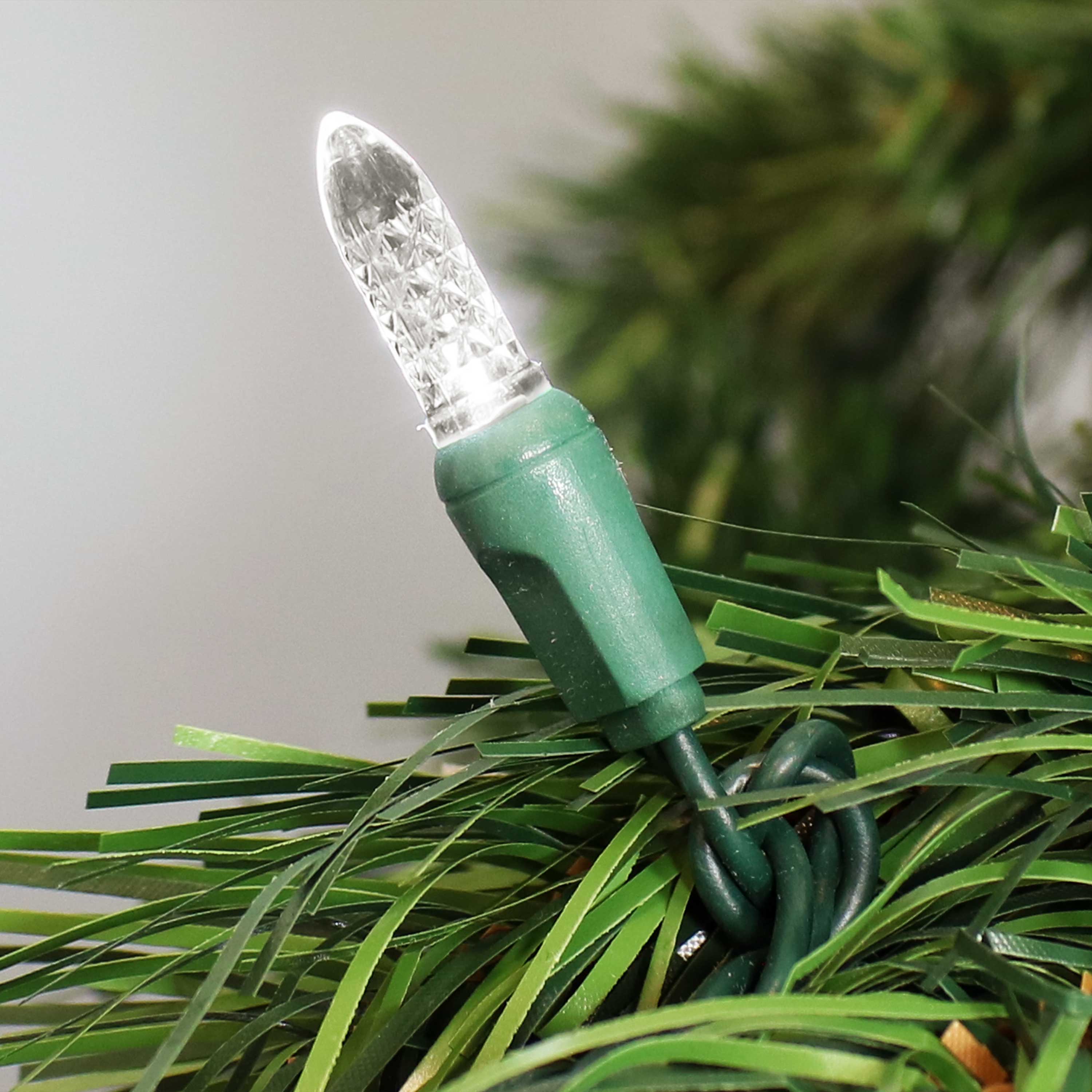 Alt View 3. Sunnydaze - 70 Ct Indoor and Outdoor Holiday LED String Lights - 21 ft - White.