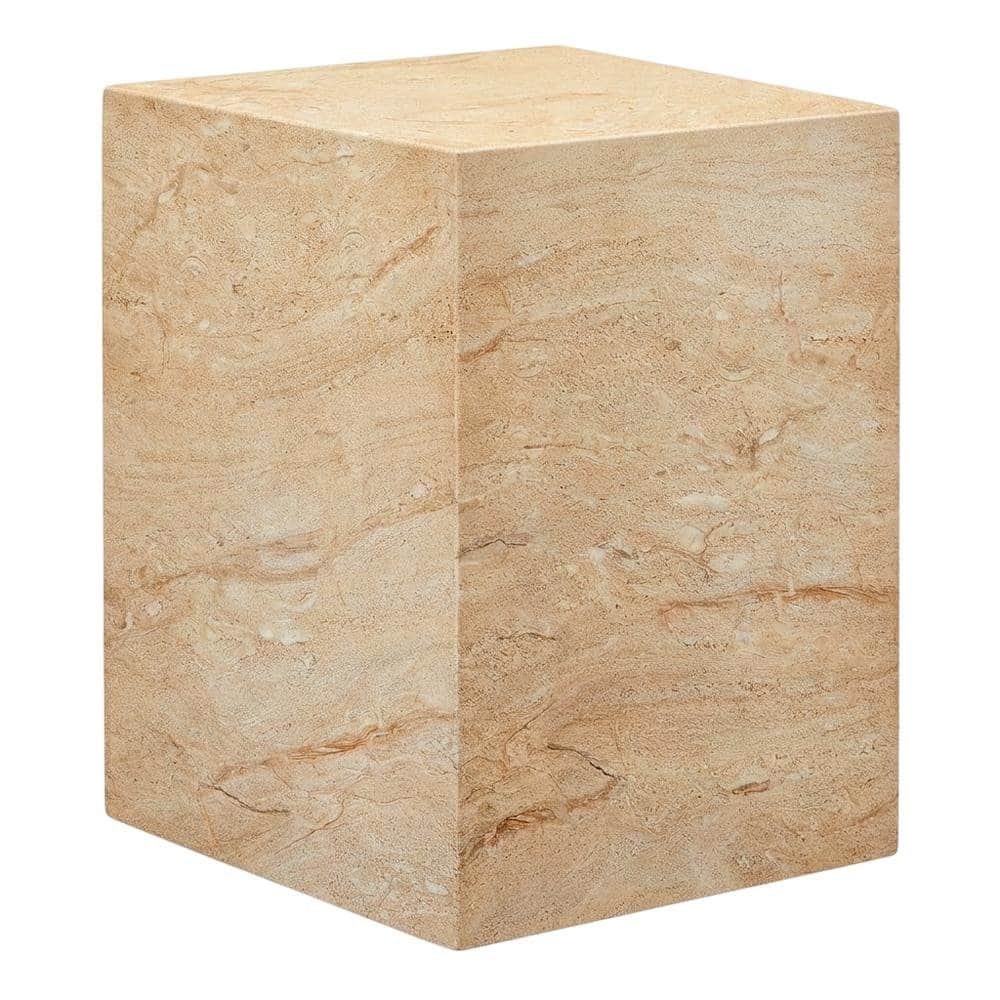 Outdoor Escape - Square Concrete Side Table For Indoor And Outdoor Use With Modern Design - Gray