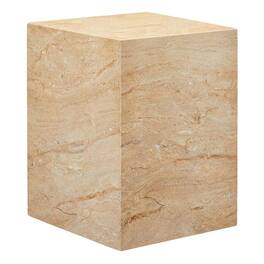 Outdoor Escape - Square Concrete Side Table For Indoor And Outdoor Use With Modern Design - Gray