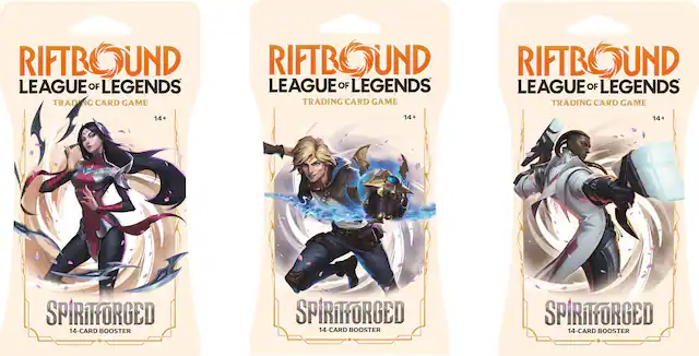 RIFTBOUND LEAGUE OF LEGENDS TRADING CARD GAME
14+
SPIRITFORGED 14-CARD BOOSTER