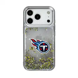 Keyscaper - NFL - Tennessee Titans Linen Logo iPhone Glitter Case - 15 - Multicolor