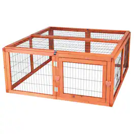 TRIXIE - Weatherproof Outdoor Animal Cage & Run Extension Roof - Brown