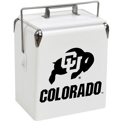 Front. Indigo Falls - Colorado Buffaloes 16-Can Retro Party Cooler - White.