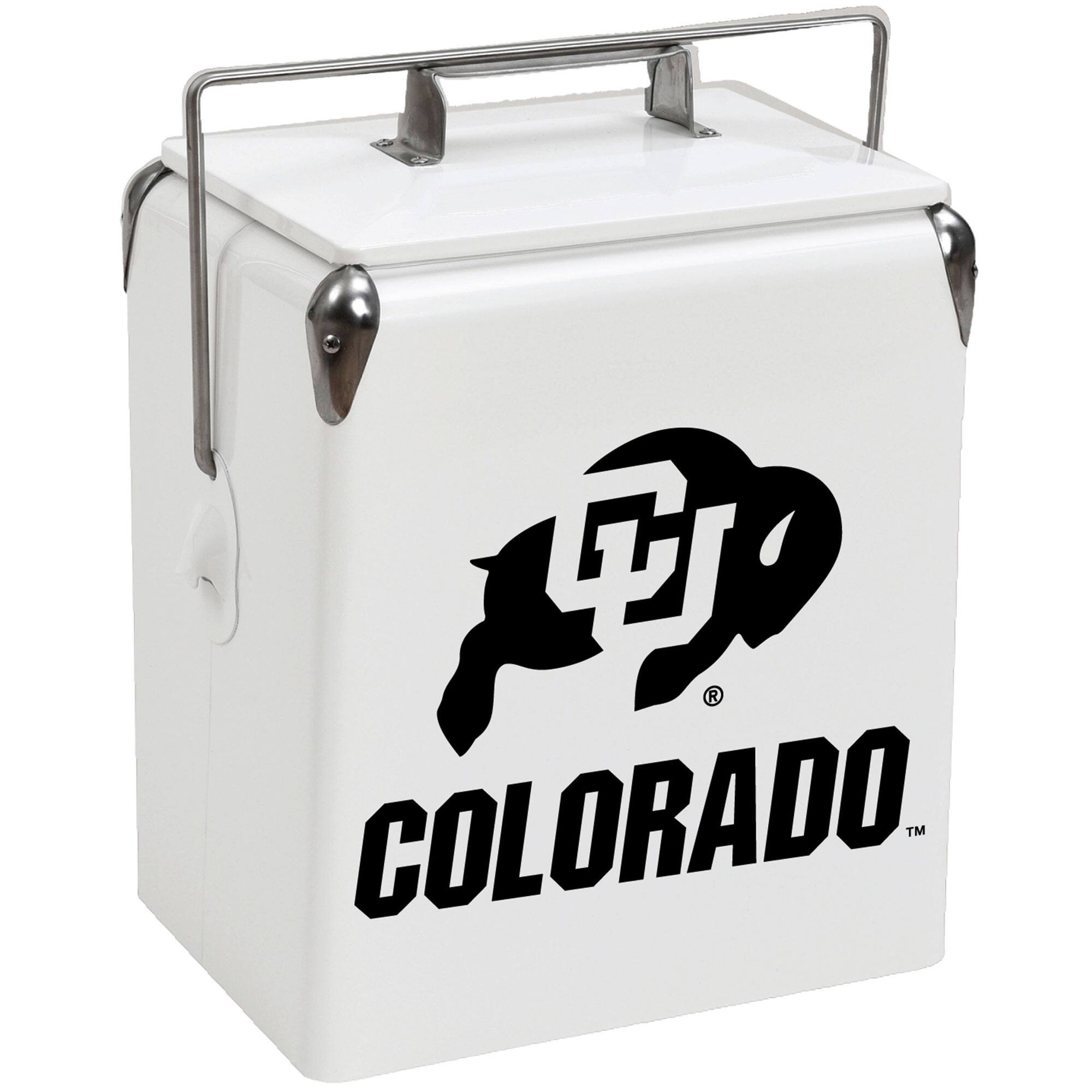 Front. Indigo Falls - Colorado Buffaloes 16-Can Retro Party Cooler - White.