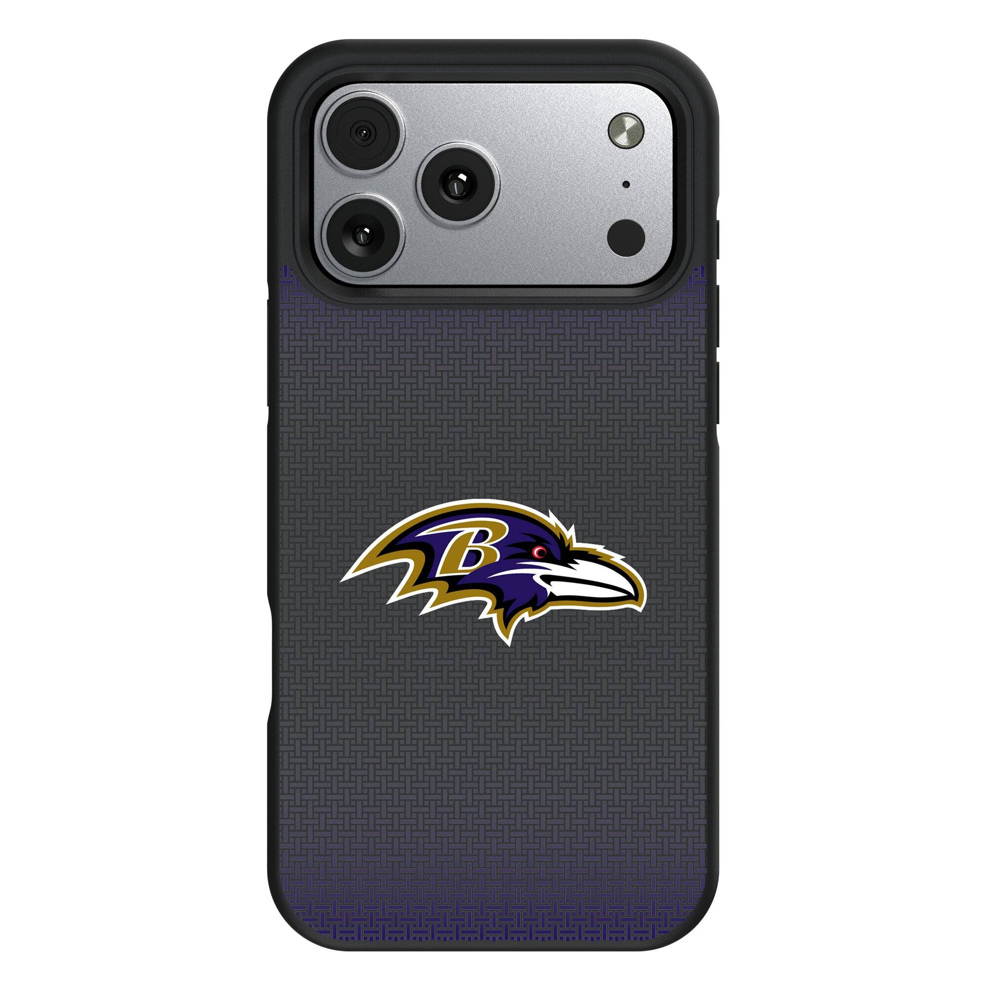 Keyscaper - NFL - Baltimore Ravens Bump Case with 8.2ft Drop Protection - 15 - Black