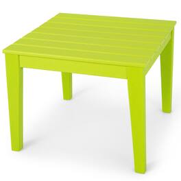 Gymax - Kids Square Table Indoor Outdoor Heavy-Duty All-Weather Activity Play Table - Green