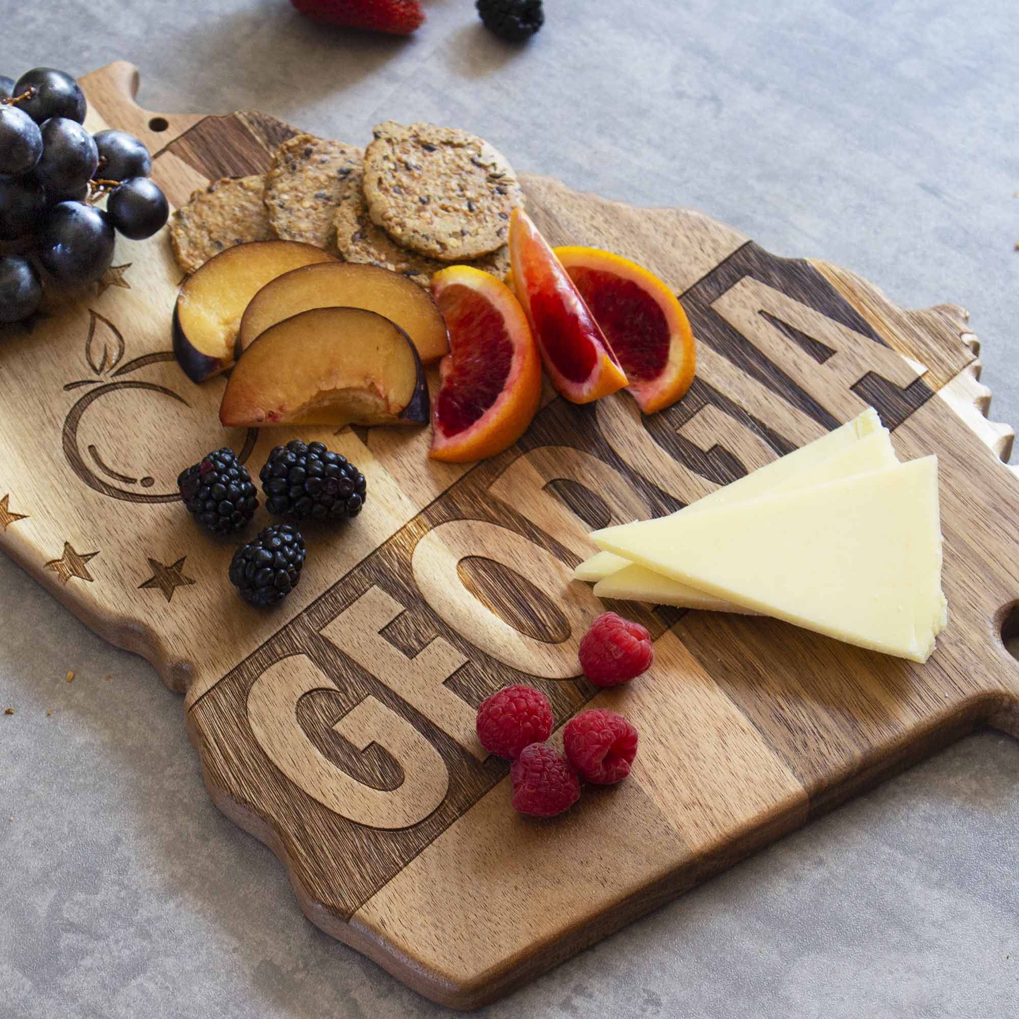Alt View 2. Rock & Branch - Origins Series Georgia Cutting Board.