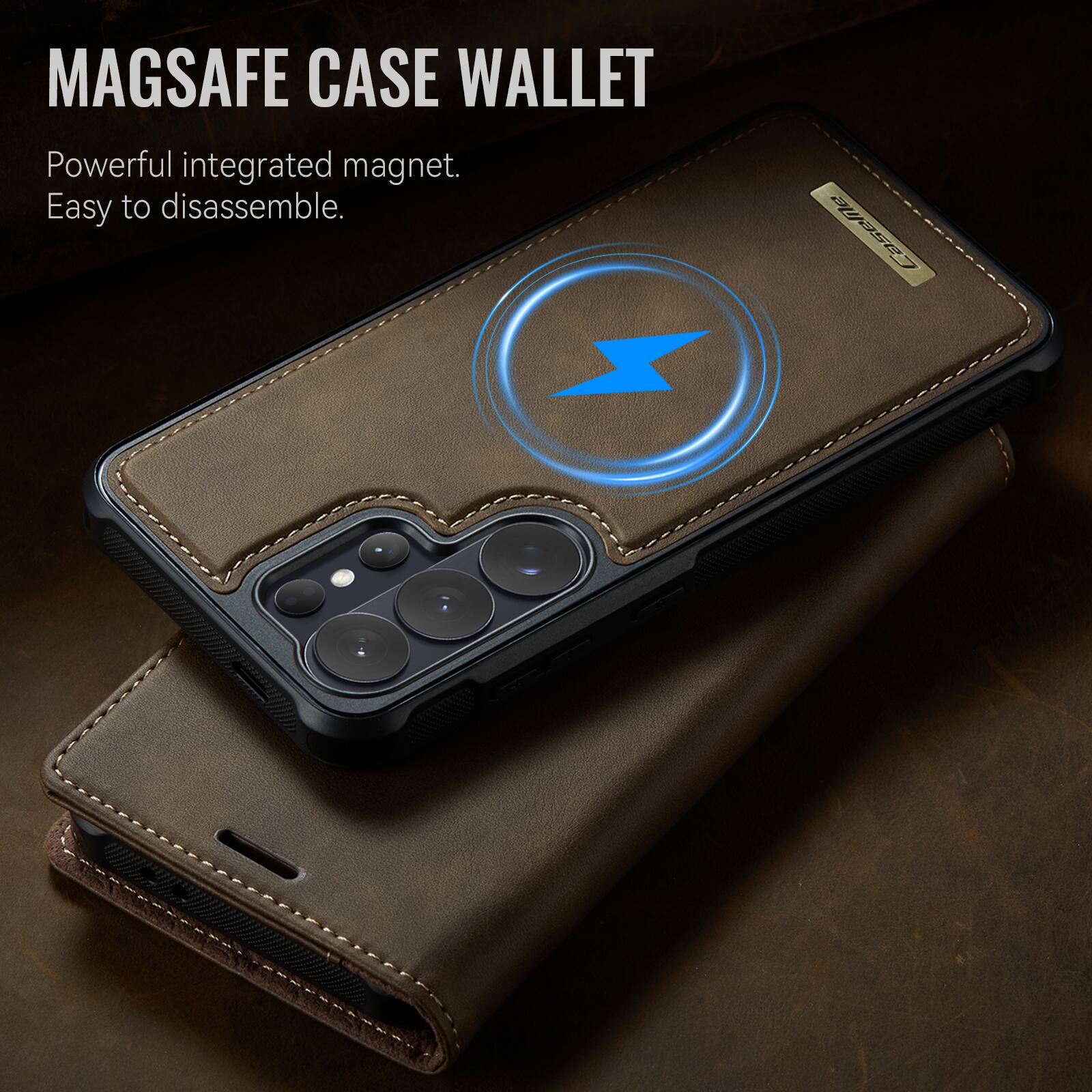 MAGSAFE CASE WALLET  
Powerful integrated magnet.  
Easy to disassemble.