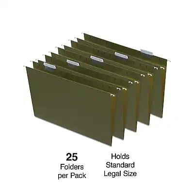 Easy Box File Staples Heavy Duty Box Bottom Hanging File Folder, 2