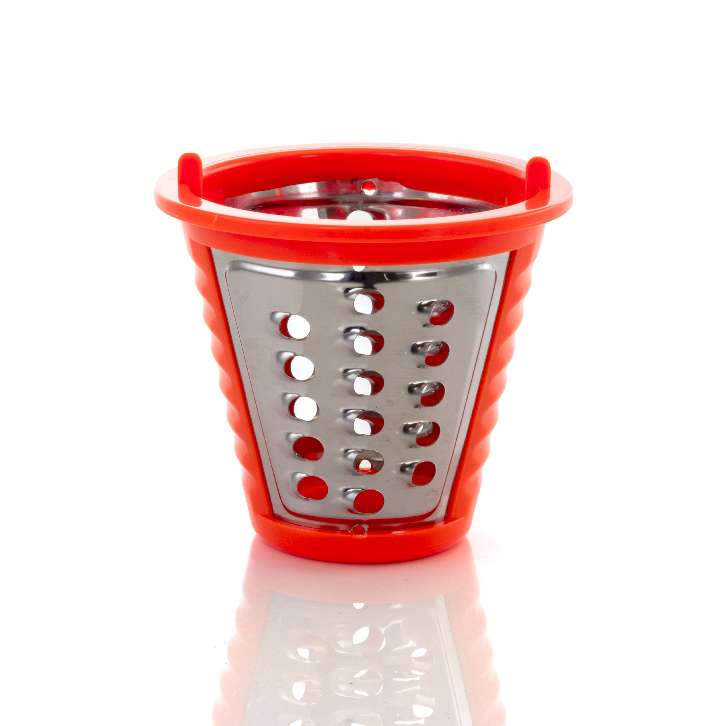 Alt View 10. MegaChef - Megachef 4 in 1 Stainless Steel Electric Salad Maker with One-Touch Control and Attachments - Silver.